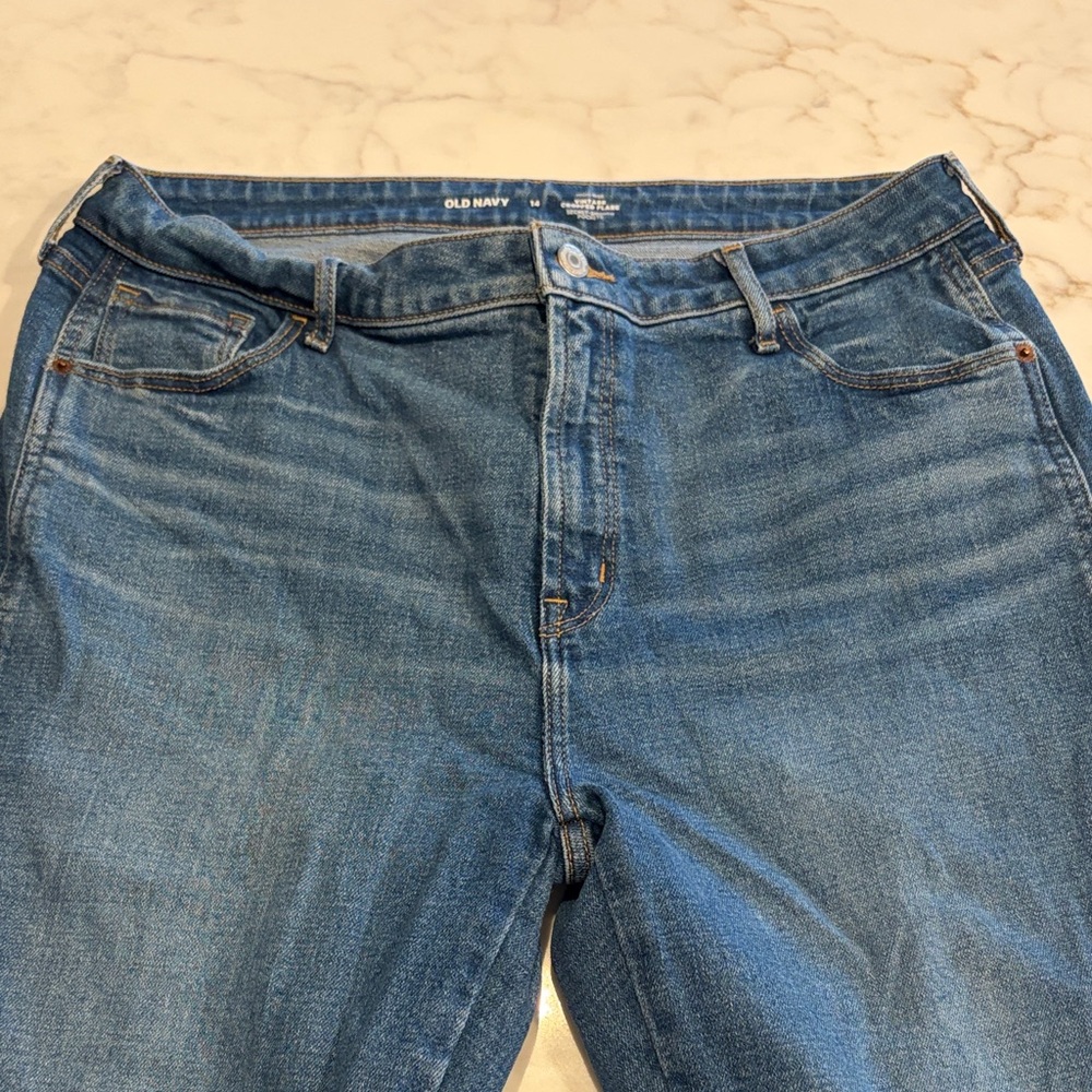 Old Navy Women's Straight Leg Jeans - Blue